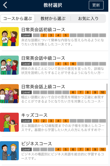 ネイティブキャンプ登録教材